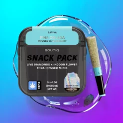 BOUTIQ THC-A infuzované mini pre-rolly s filtrem (5 ks)