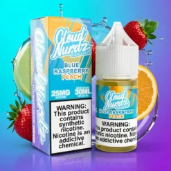 Ledová broskev modrá malina Cloud Nurdz Salts 30ml