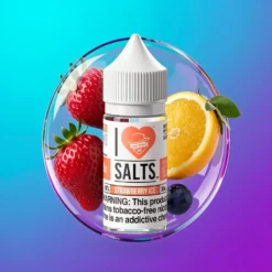 Jahodový led I Love Salts Solný e-liquid 30ml 50/50