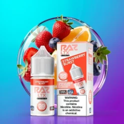 Jahodový výbuch Pod Juice X Raz LTX 30ml Nikotinové soli