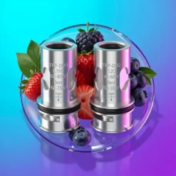 Stříbrné VooPoo TPP hlavy DM1 0,15 ohm / DM2 0,2 ohm (3 ks)