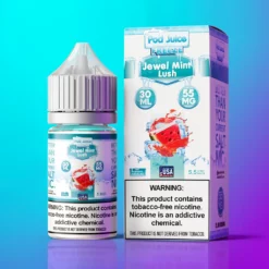 Mátový drahokam svěží mráz Pod Juice Salt 30 ml 35/55 mg